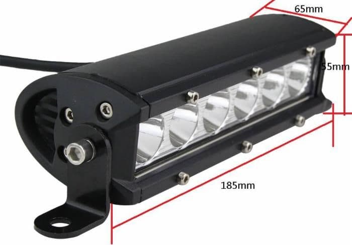 Faro da lavoro a barra 6 LED ad ampio raggio Flood 30W IP67 - 2