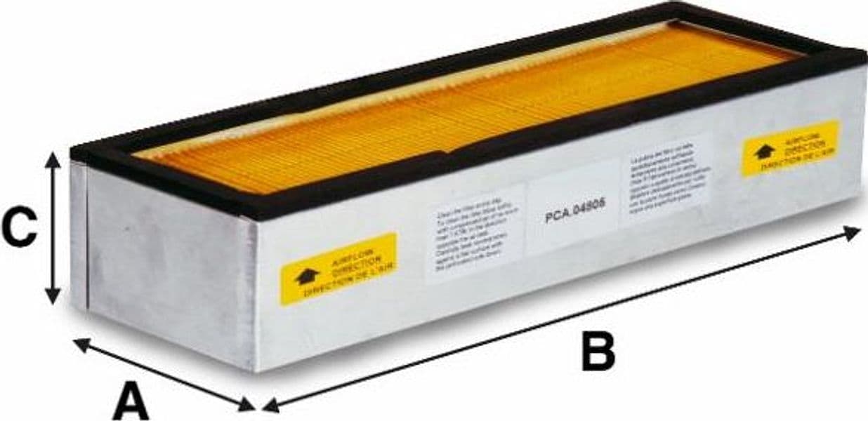 Filtro ad aria originale Panclean AP3366 a pannello per cabina 740x125x60mm - 2
