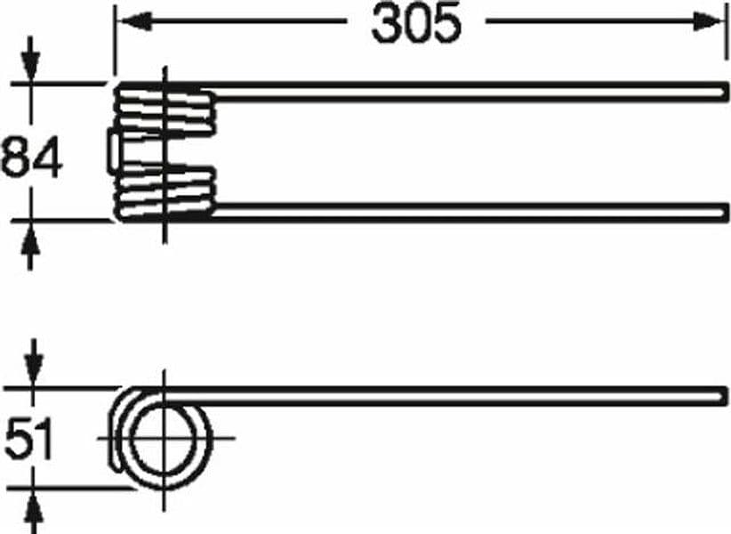Dente giroandanatore adattabile Pz315 filo 7,5 confezione da 5 pezzi - 7