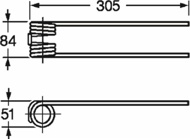 Dente giroandanatore adattabile Pz315 filo 7,5 confezione da 5 pezzi - 7