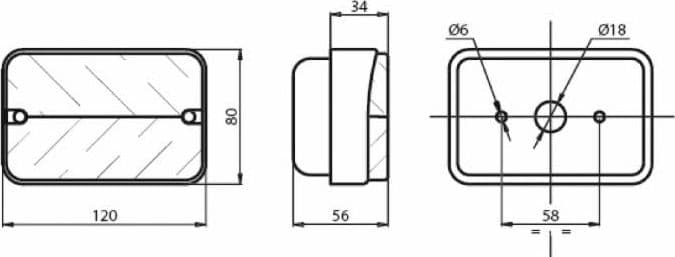 Fanale direzione e posizione dx-sx 114x76mm confezione da 2 pezzi - 10
