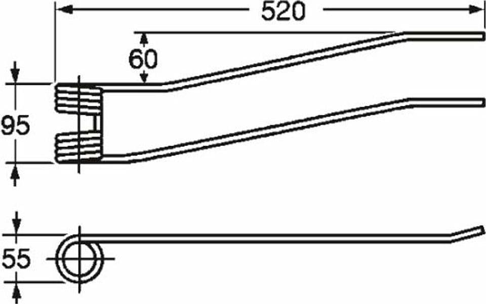 Dente giroandanatore dx adattabile Acma - Faima filo 8 confezione da 5 pezzi - 8