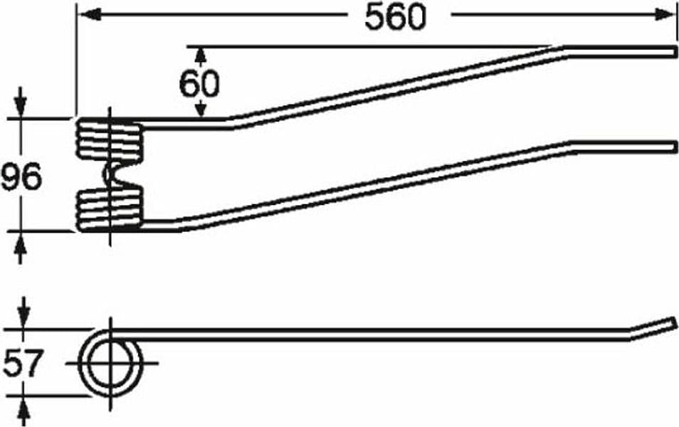 Dente giroandanatore corto adattabile Borello filo 8 confezione da 5 pezzi - 8