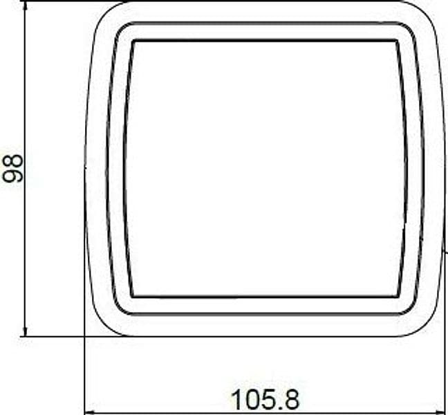 Fanale posteriore dx-sx a LED 13,5V 105,6x97,9x36,4mm - 6