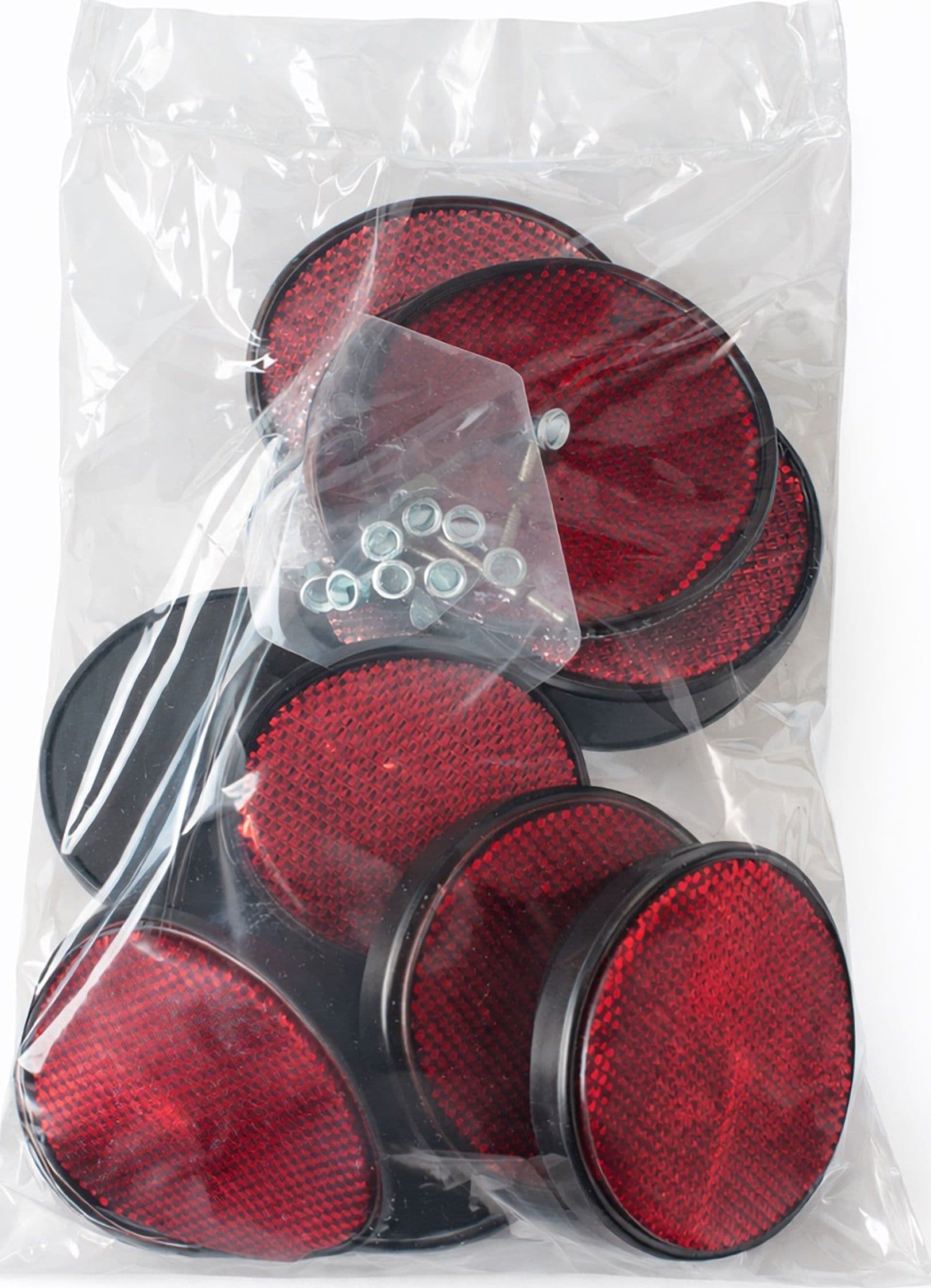 Catarinfrangente con vite M5 rosso Ø 80mm confezione da 20 pezzi - 2