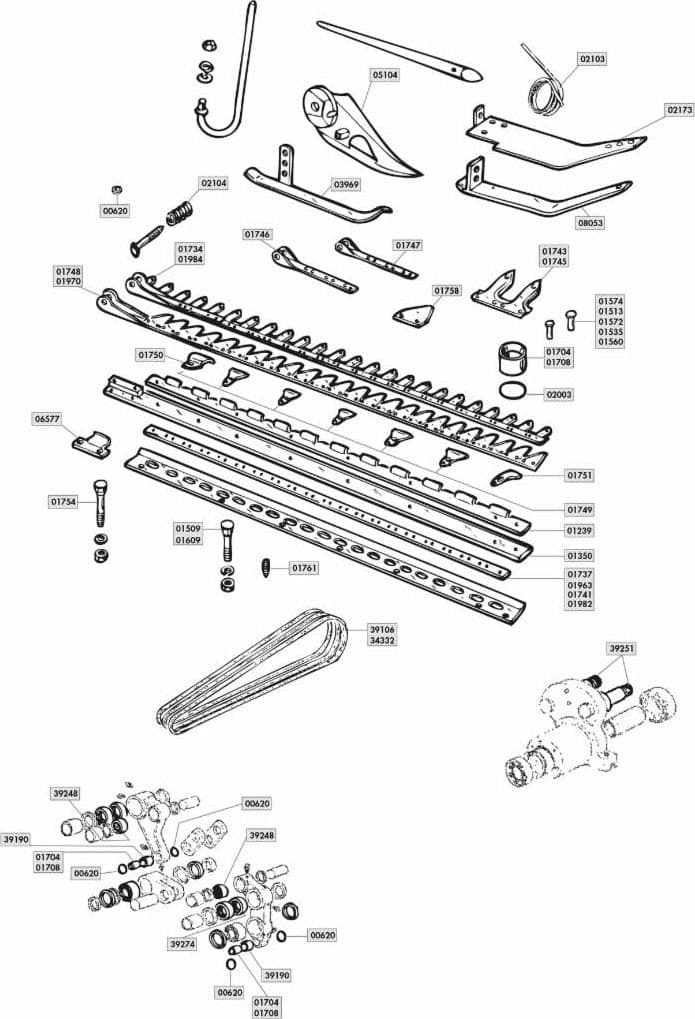 Dente Doppio Gaspardo 21120066, G&S 088.1465 confezione da 5 pezzi - 5