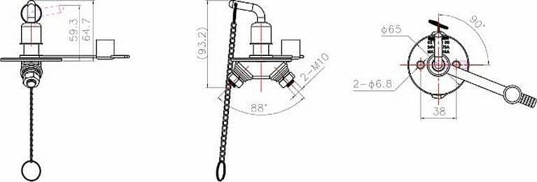 Interruttore staccabatteria ad azionamento manuale con leva estraibile 150A - 3