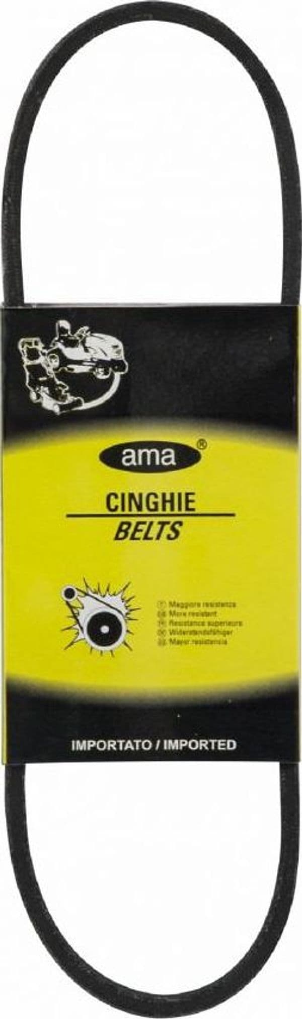 Cinghia trapezoidale in gomma telata tipo Z46mm 1168