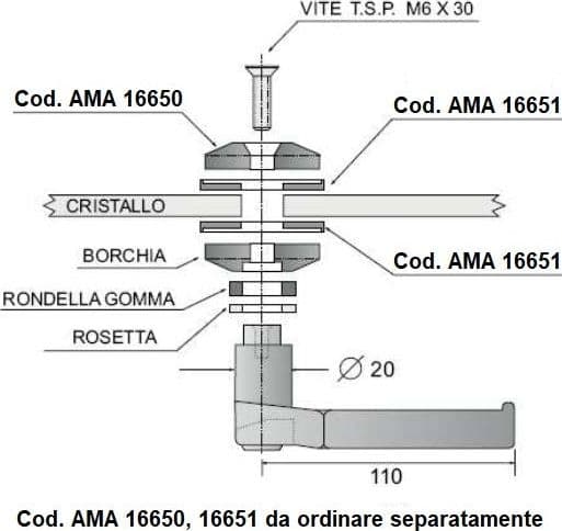 Maniglia trattore universale destra chiusura finestrino - 2