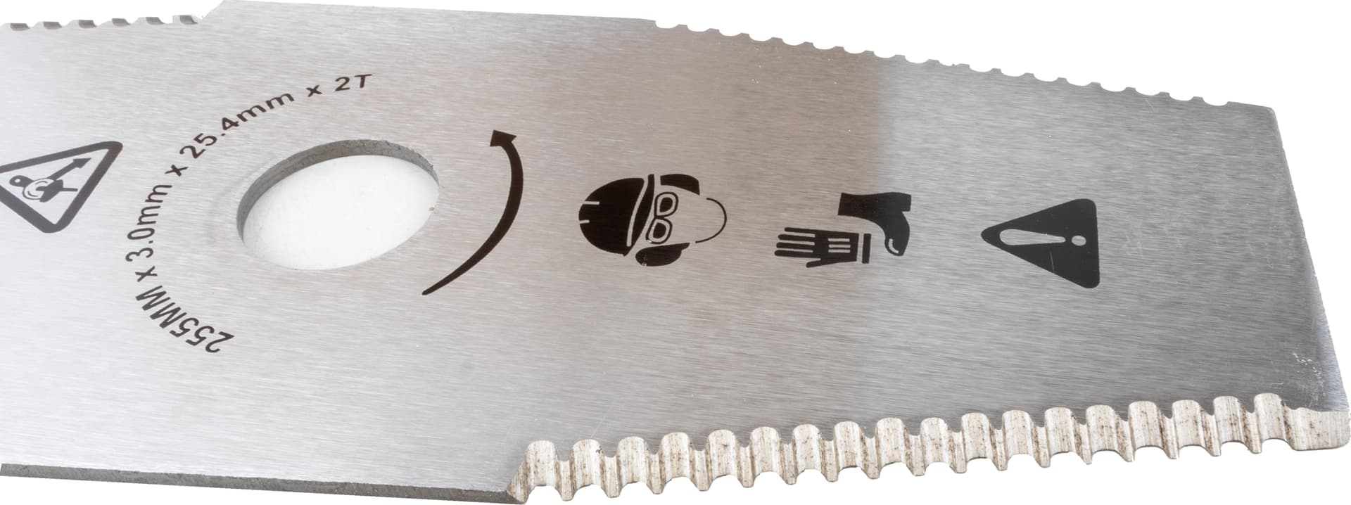 Disco decespugliatore a 2 denti seghettati 255mm - 3