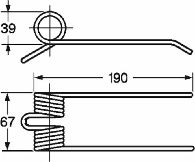 Dente pick-up adattabile Hesston 708045981 filo 5 confezione da 10 pezzi - 5
