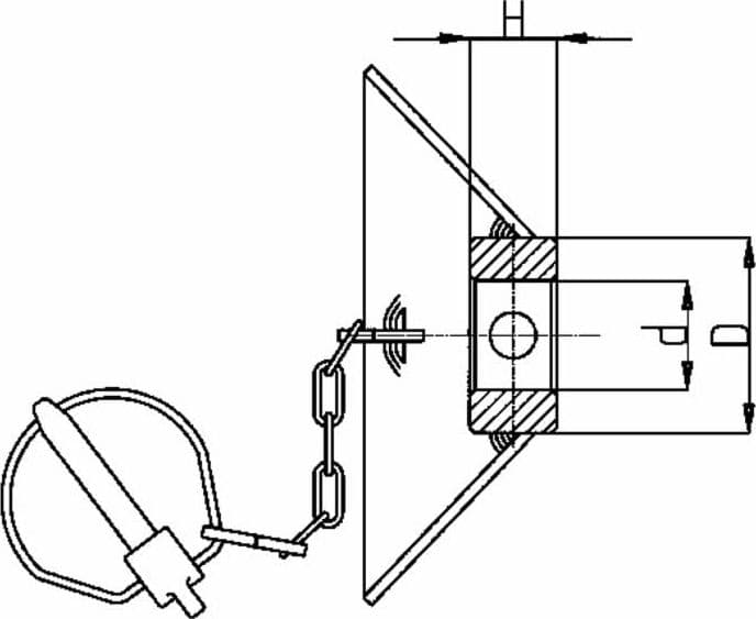 Cono guida seconda/terza cat. 64x72mm Ø 28 - 15mm - 2