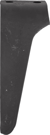 Dente sinistro erpice 100x300mm con foro 17mm  adattabile a Maschio - 3