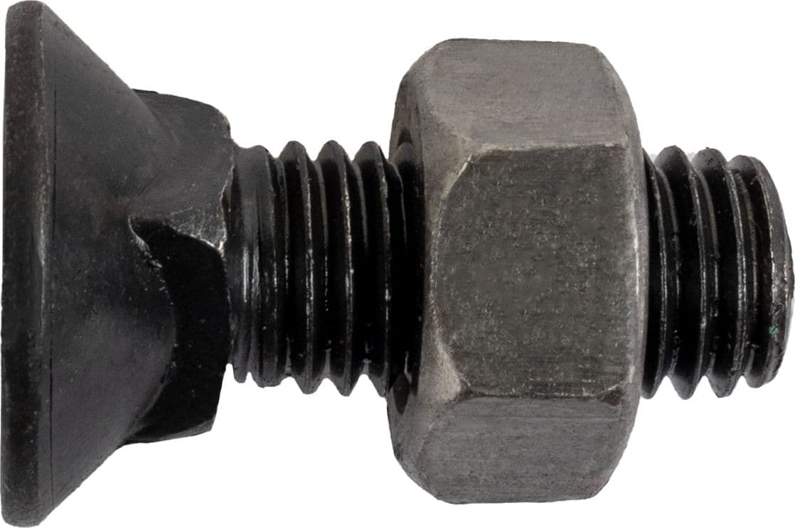 Bullone per vomere TSPQST a 90° M12x35 con dado - 2