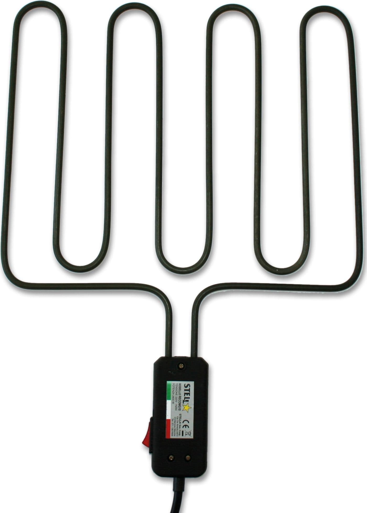 Bistecchiera griglia elettrica satinata in acciaio inox 2200 Watt Made in Italy La Stella - ST 2200 - 3