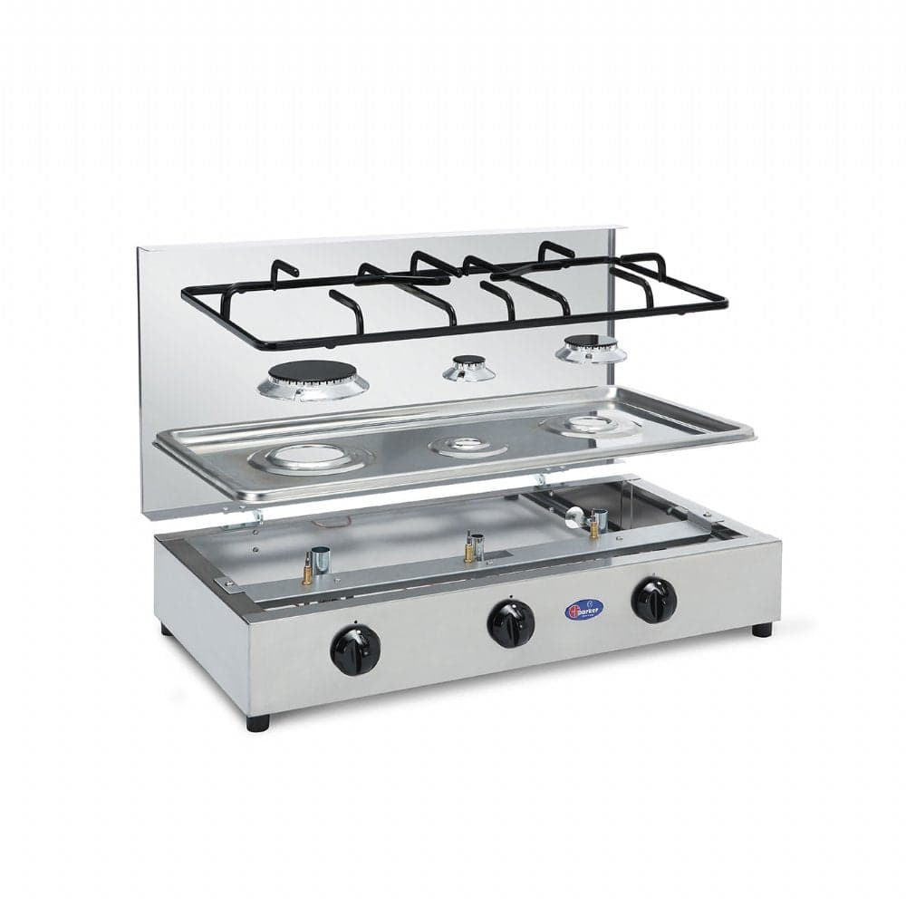 CFParker Fornello a Gas 3 Fuochi Gpl / Metano Acciaio inox Valvola di Sicurezza con Piano Estraibile mod. FO3300ACCGPS in Autocategorizzazione Elettroccasione - Terlizzi, commercioVirtuoso.it