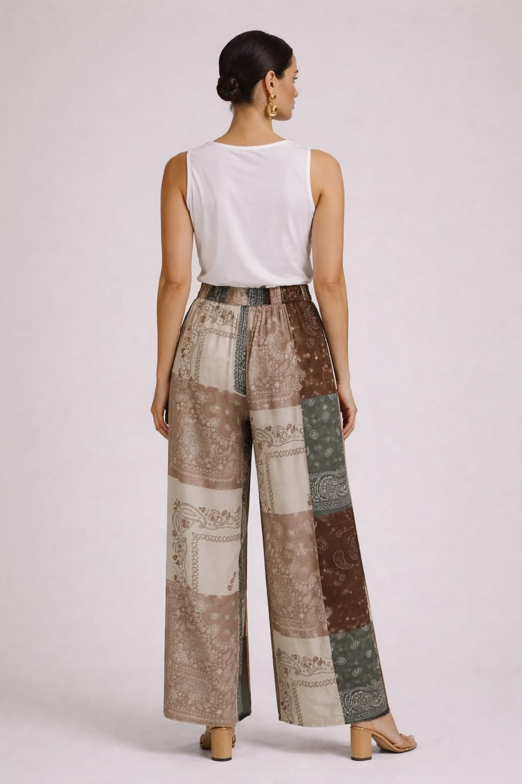 Pantalone girasole raso viscosa - 3