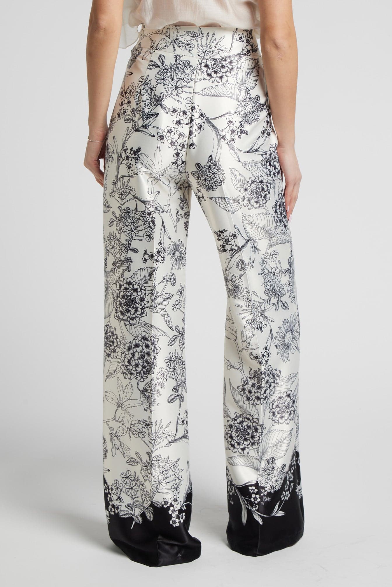 Pantalone in raso nelly stampato - 3