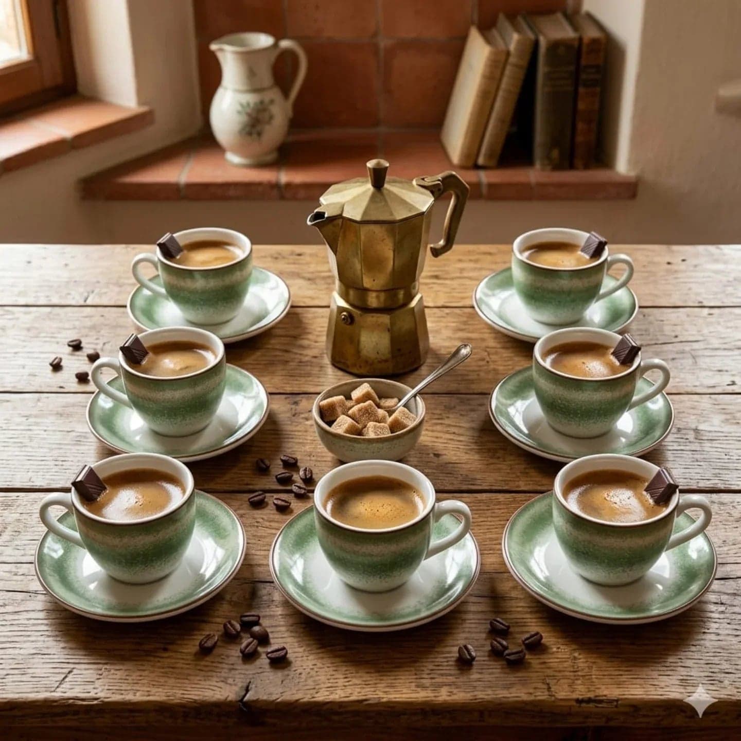 Set Caffè 6 pz Evviva 6184 – Rainbow con Piattino Verde - 2