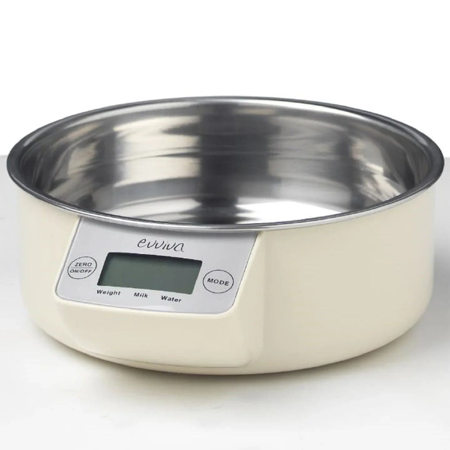 Bilancia da Cucina Digitale con Ciotola in Acciaio 5 kg – Evviva 5719 Avorio - 2