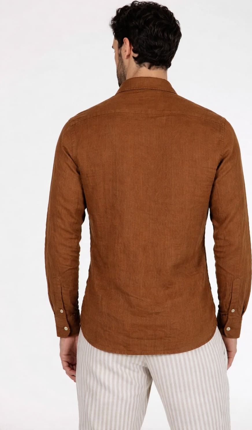 Camicia m/l collo francese lino - 2