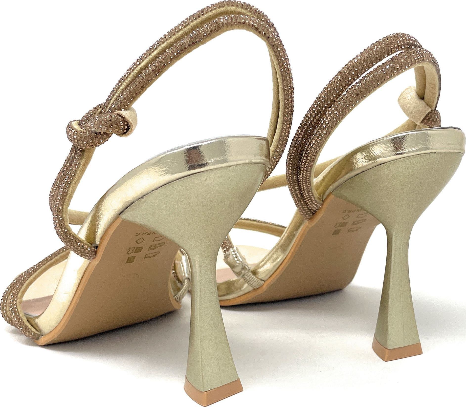 Francesco Milano sandali donna micro strass platino G19-02T - 4