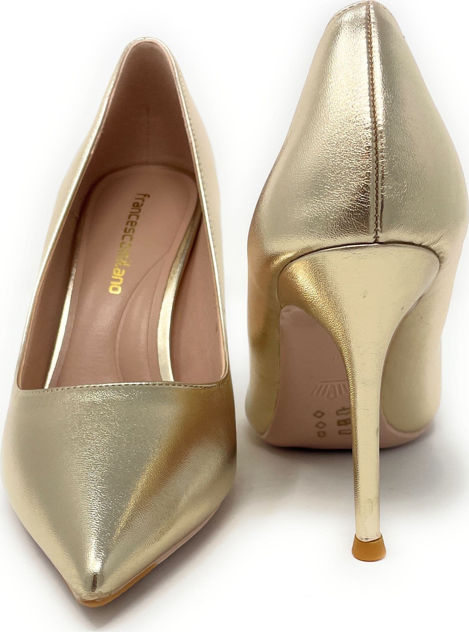 Francesco Milano décolleté in pelle platino A10-01N - 3
