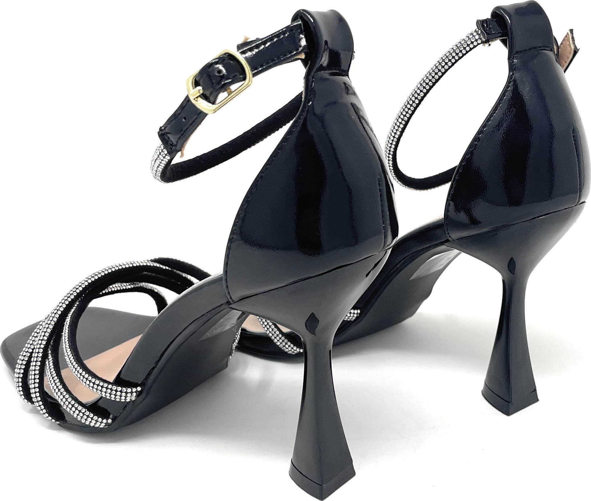 Francesco Milano sandali donna tallone chiuso nero G19-04T - 4