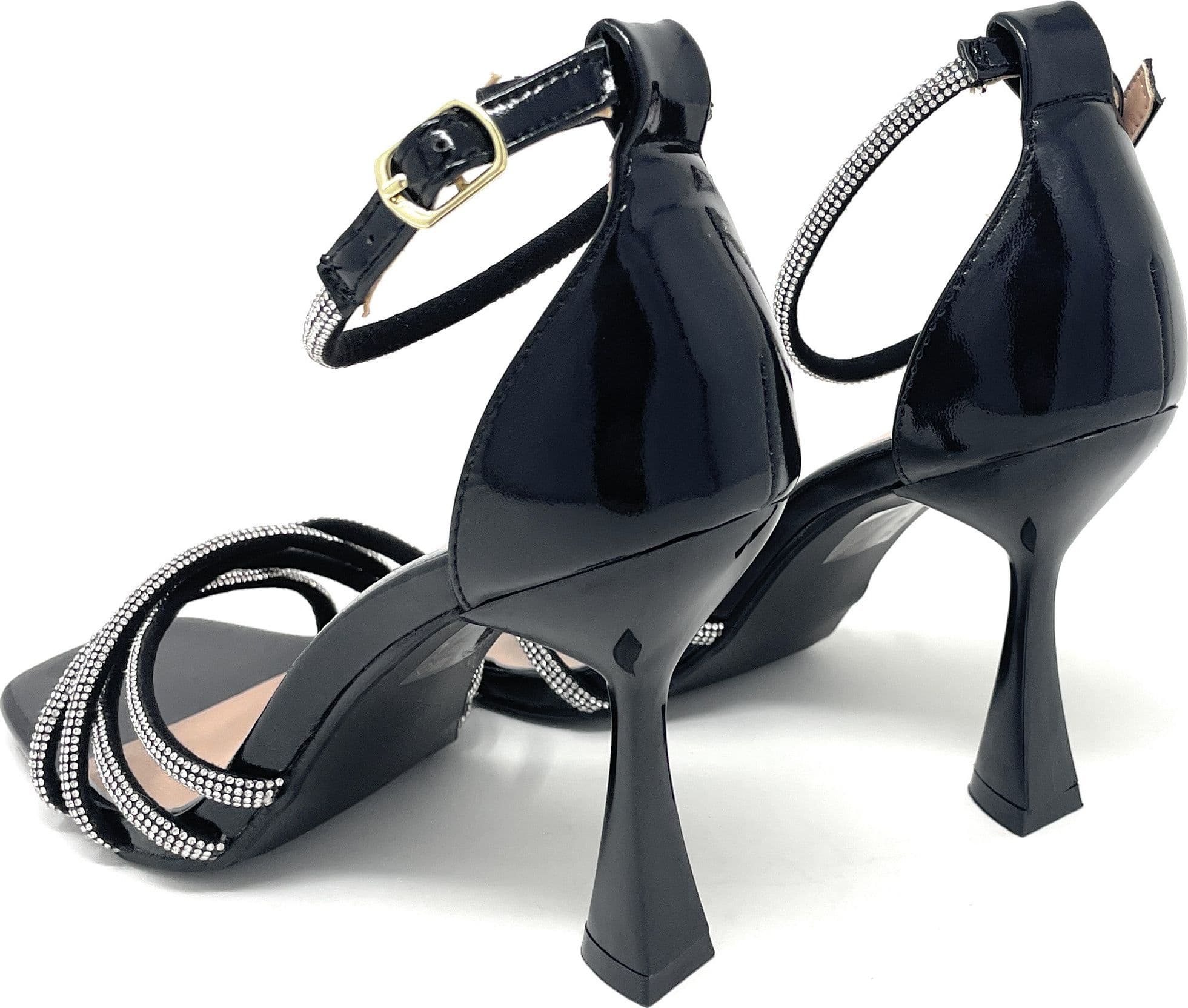 Francesco Milano sandali donna tallone chiuso nero G19-04T - 4