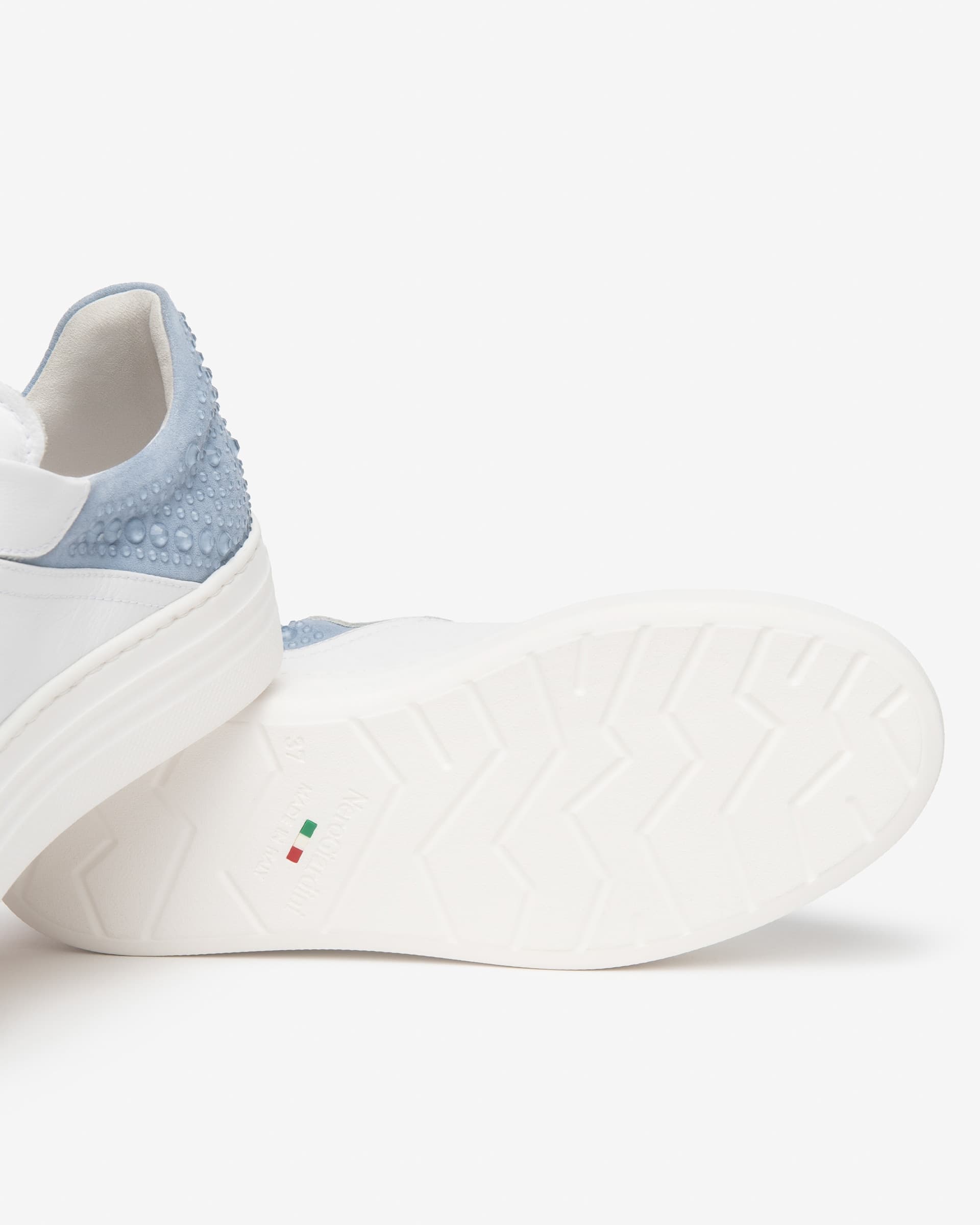 Nero Giardini sneakers donna in pelle e camoscio bianco E615300D707 - 4
