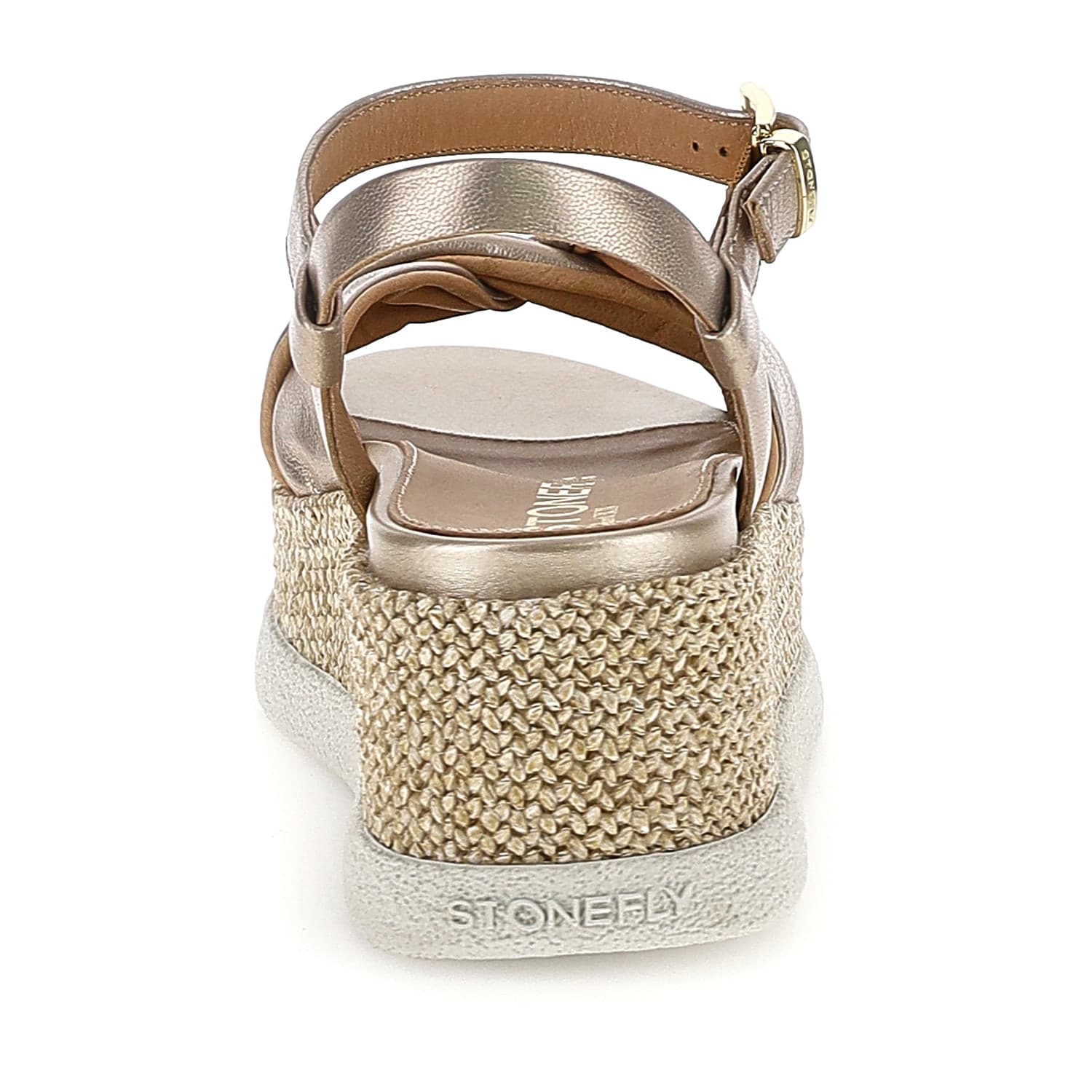 Stonefly sandali donna Arianna 2 nappa laminato taupe 223868 - 5