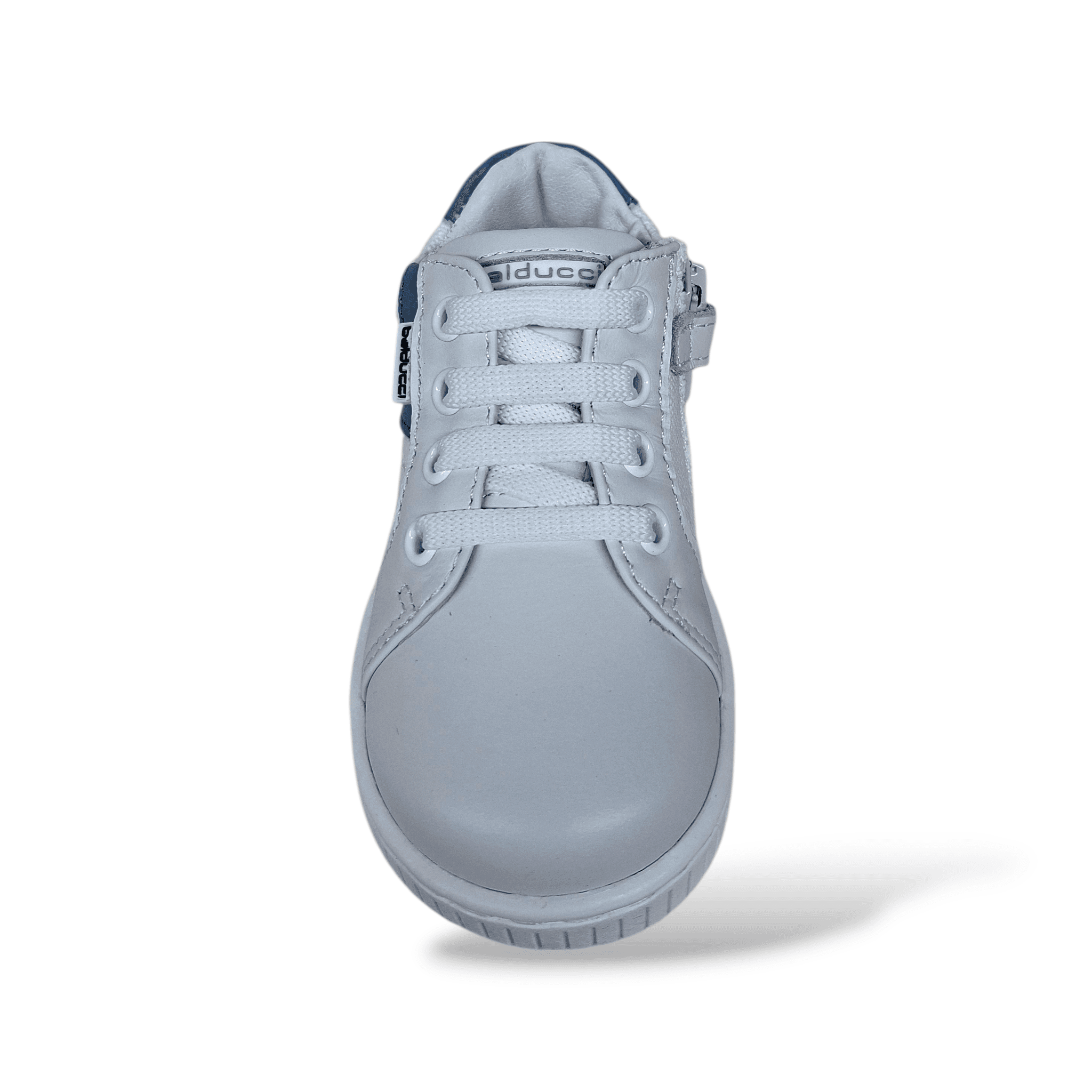 Scarpe Primi Passi Bambino Balducci Cita 4880 Pelle Bianco Bluette – Laccio e Zip Laterale Made in Italy in Ballerine Scarpetteria Gica - Trani, commercioVirtuoso.it
