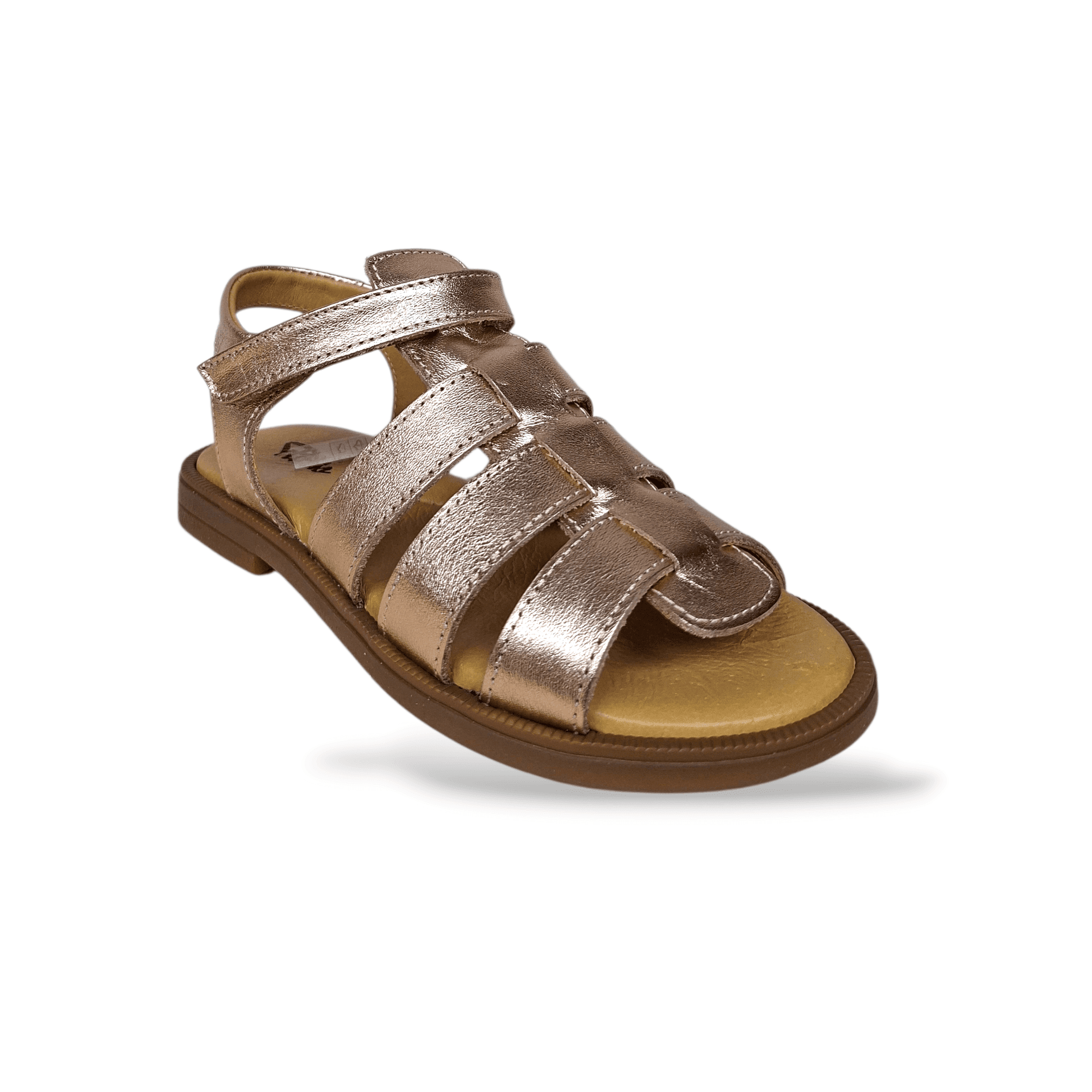 Sandali Bambina Eleganti Cerimonia Platis P3245 Bronzato Ramato Pelle Fasce Comunione in Ballerine Scarpetteria Gica - Trani, commercioVirtuoso.it