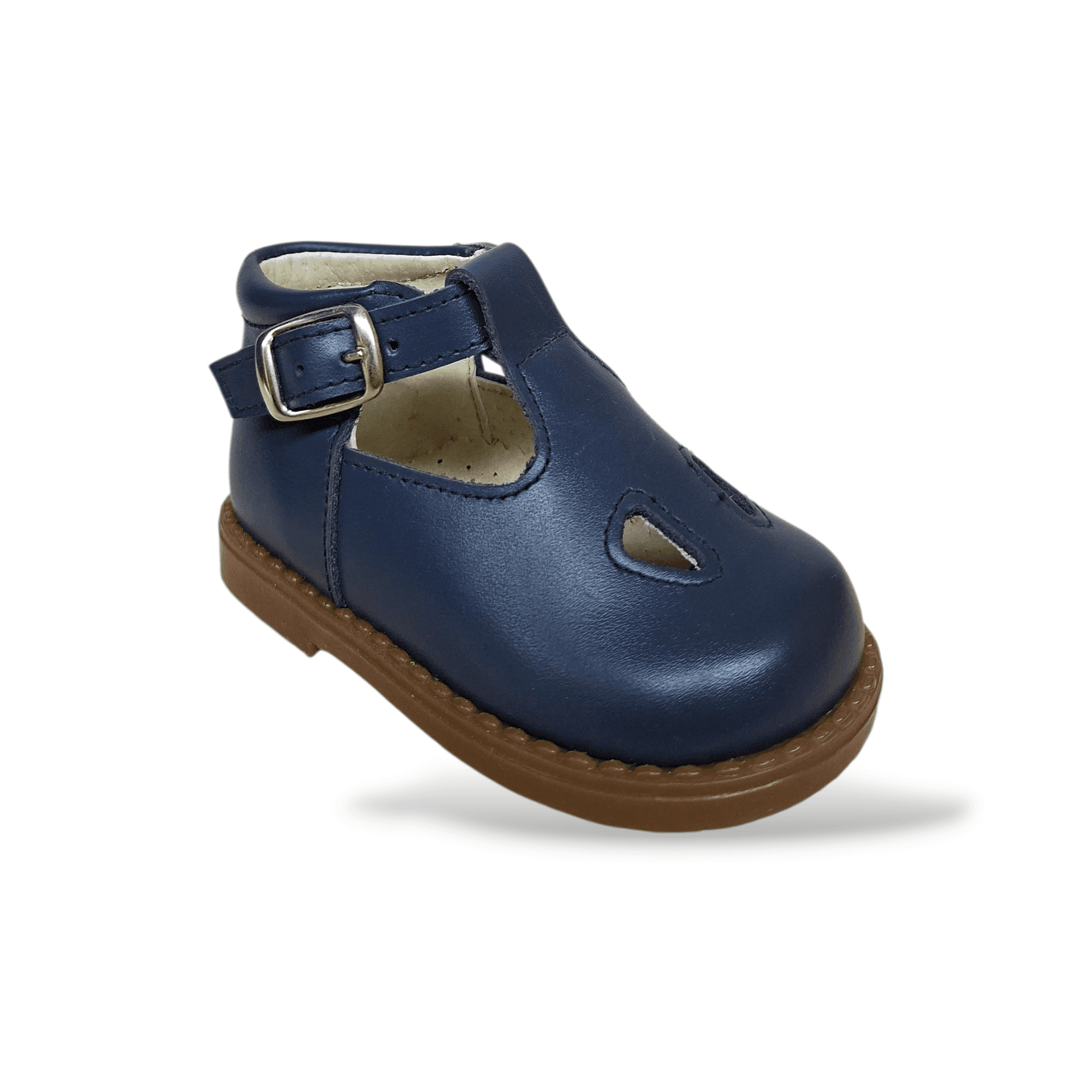 Panyno Occhi di Bue Bambino Blue | Scarpe Primi Passi in Pelle con Fibia in Ballerine Scarpetteria Gica - Trani, commercioVirtuoso.it