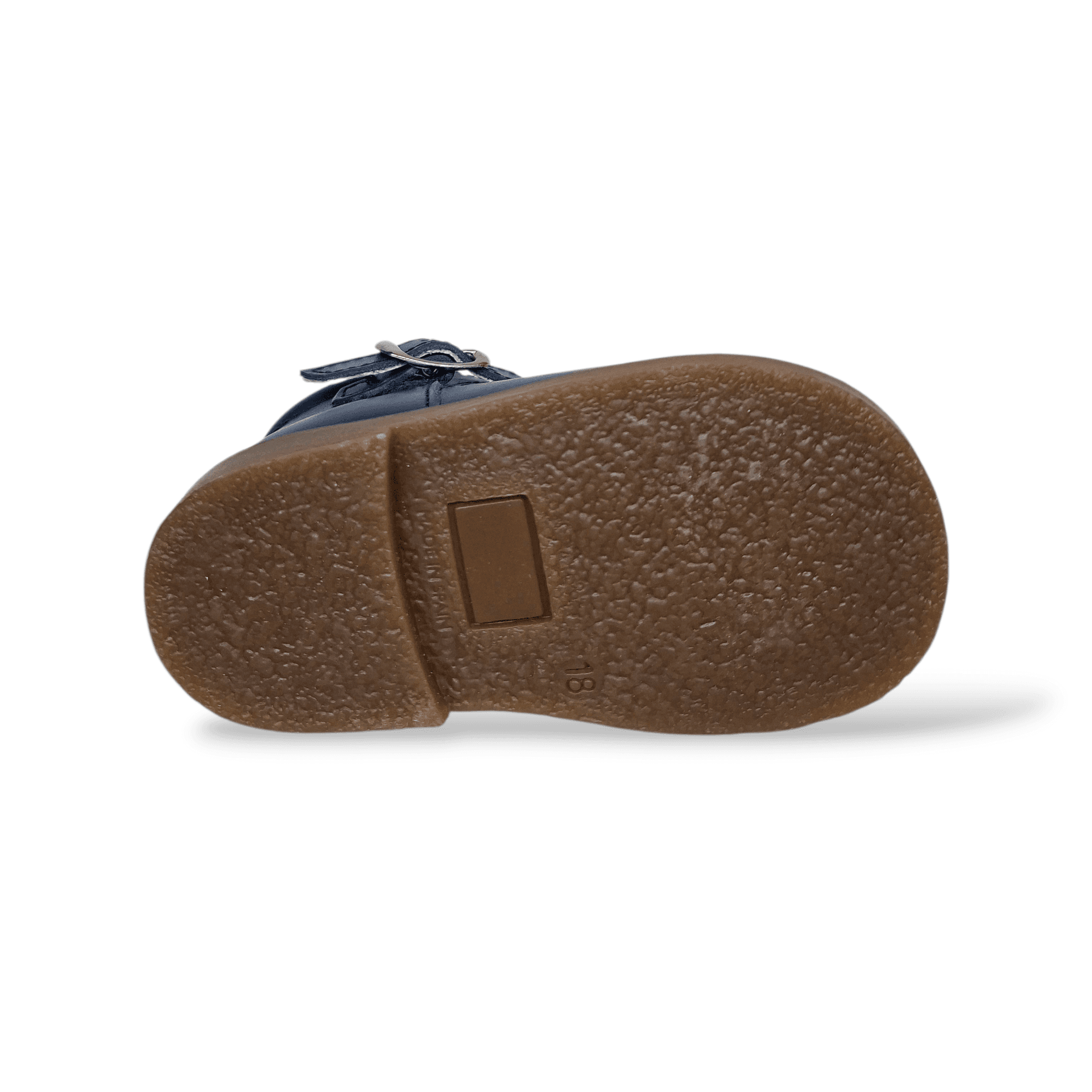 Panyno Occhi di Bue Bambino Blue | Scarpe Primi Passi in Pelle con Fibia - 5