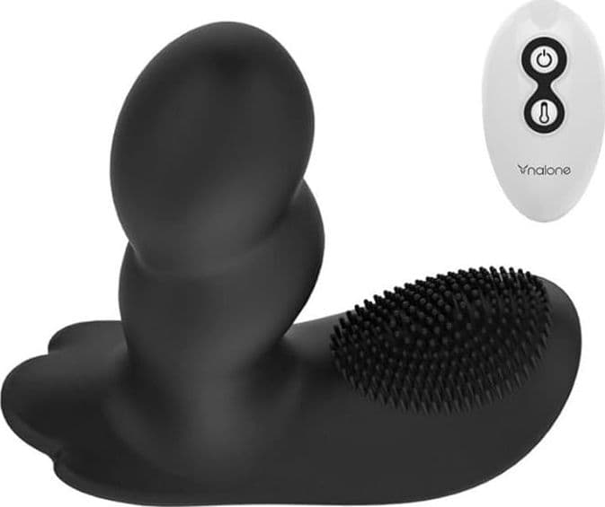 Massaggiatore Premium Loli prostatico nero anal vibrante 7x con telecomando in prodotto Erosdom - Palmi, commercioVirtuoso.it