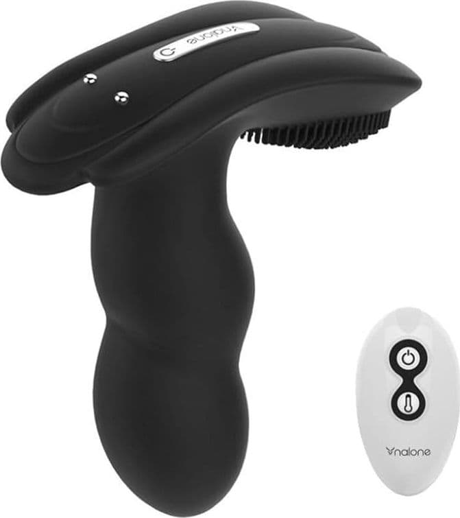Massaggiatore Premium Loli prostatico nero anal vibrante 7x con telecomando in prodotto Erosdom - Palmi, commercioVirtuoso.it