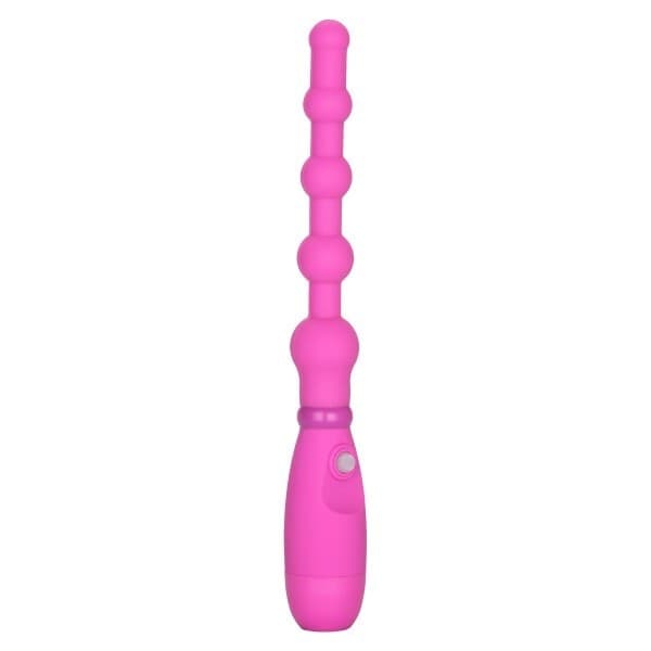 Booty call Sonda flessibile 14,45 cm 3 vibrazioni con perle silicone rosa ano in prodotto Erosdom - Palmi, commercioVirtuoso.it