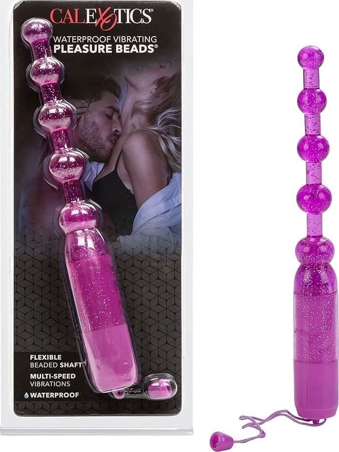 Perle anali vibranti CalExotics viola Waterproof IPX6 11,5 cm - 7