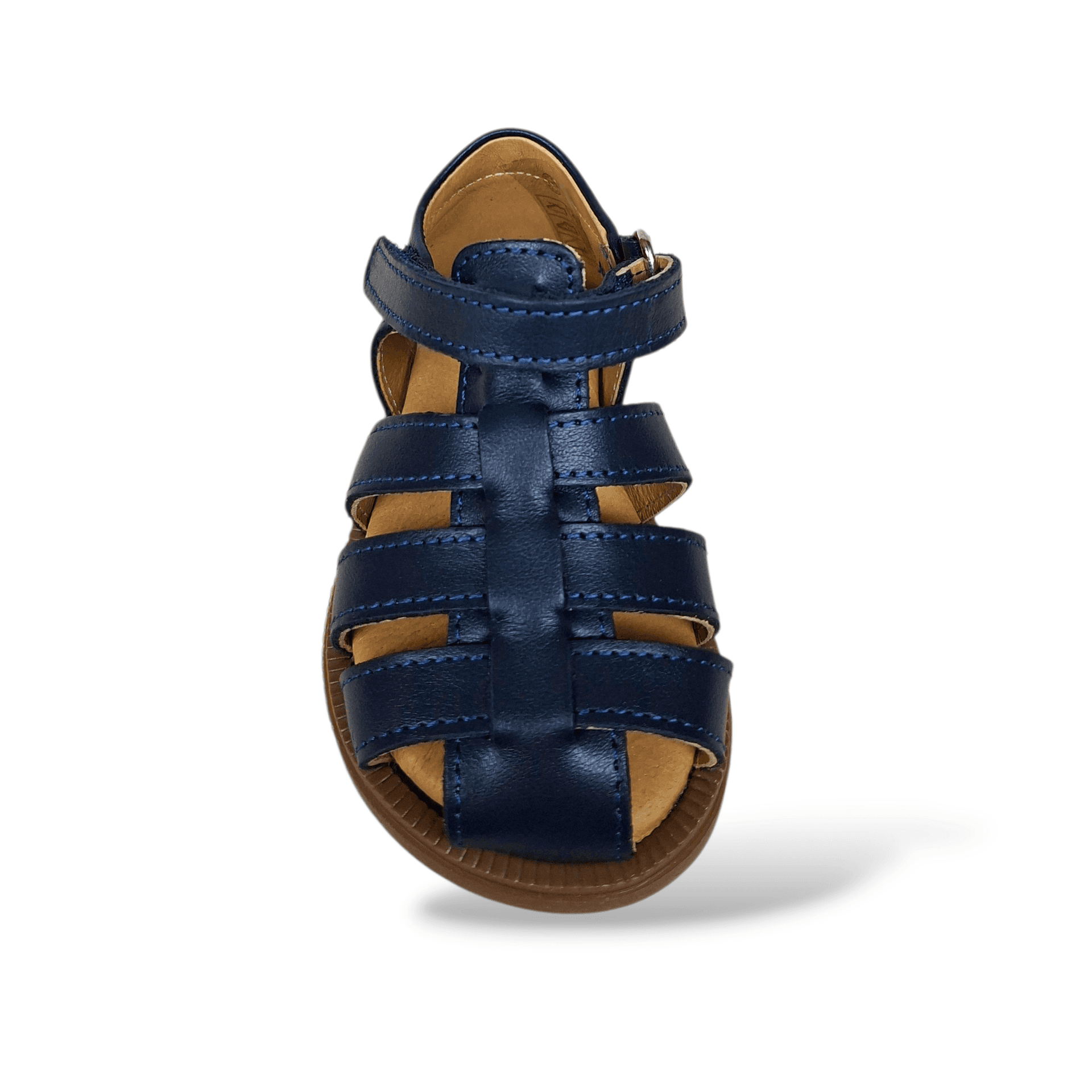 Ragnetto Primi Passi Bambino Pelle Blu Semi-Aperto Platis | Taglia 19-30 in Ballerine Scarpetteria Gica - Trani, commercioVirtuoso.it