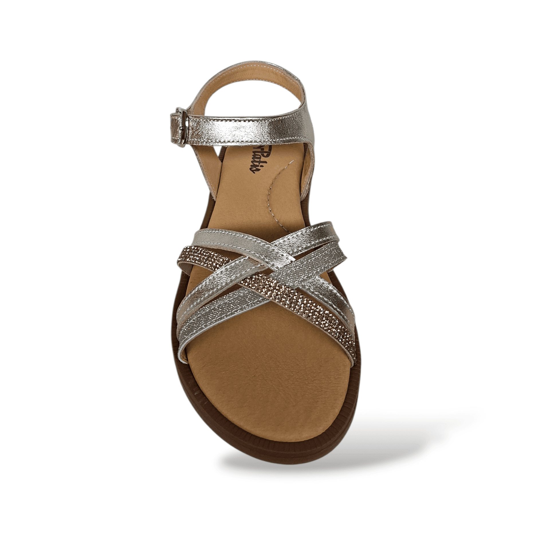 Sandali Bambina Eleganti Cerimonia Platis P3251 Dorato Oro Pelle Strass Comunione in Ballerine Scarpetteria Gica - Trani, commercioVirtuoso.it