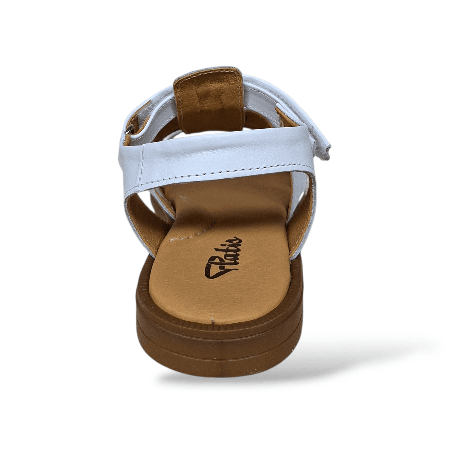 Sandali Bambina Eleganti Cerimonia Platis P3245 Bianco Pelle Fasce Comunione in Ballerine Scarpetteria Gica - Trani, commercioVirtuoso.it