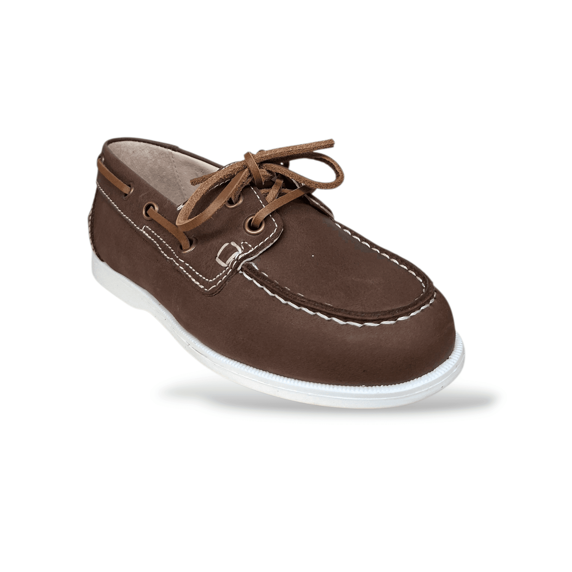 Mocassino Barchetta Bambino Dianetti Cuoio-Bianco Scarpe Eleganti Cerimonia in Ballerine Scarpetteria Gica - Trani, commercioVirtuoso.it