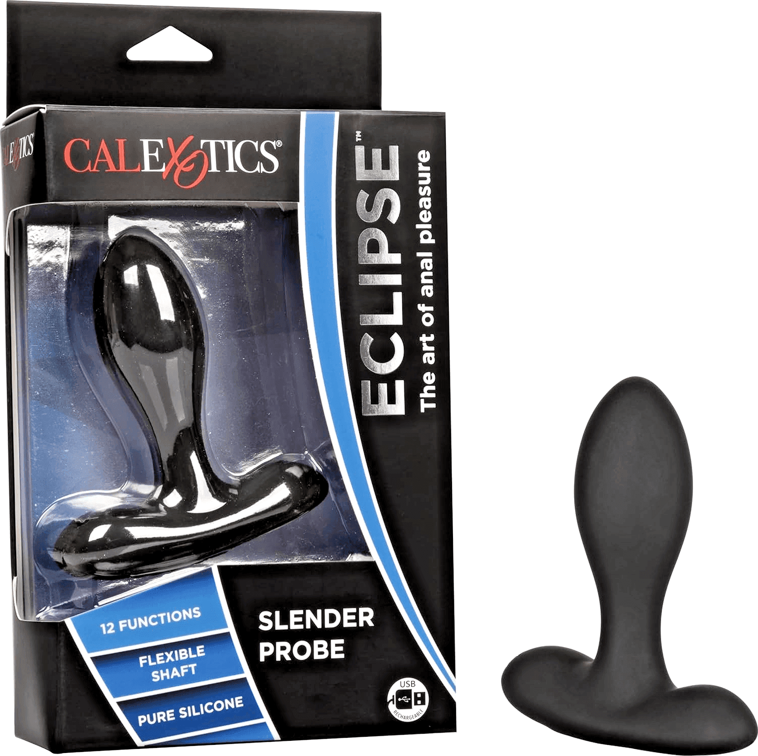 Plug Anale vibrante Calexotics ricaricabile USB pulsazione escalation
