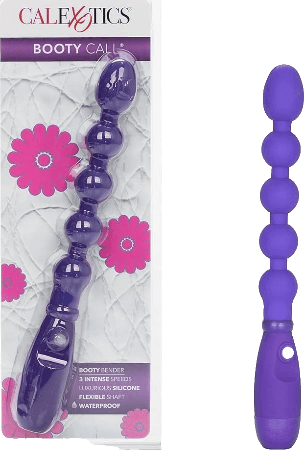 Booty call Sonda flessibile 17,75 cm 3 vibrazioni con perle silicone viola