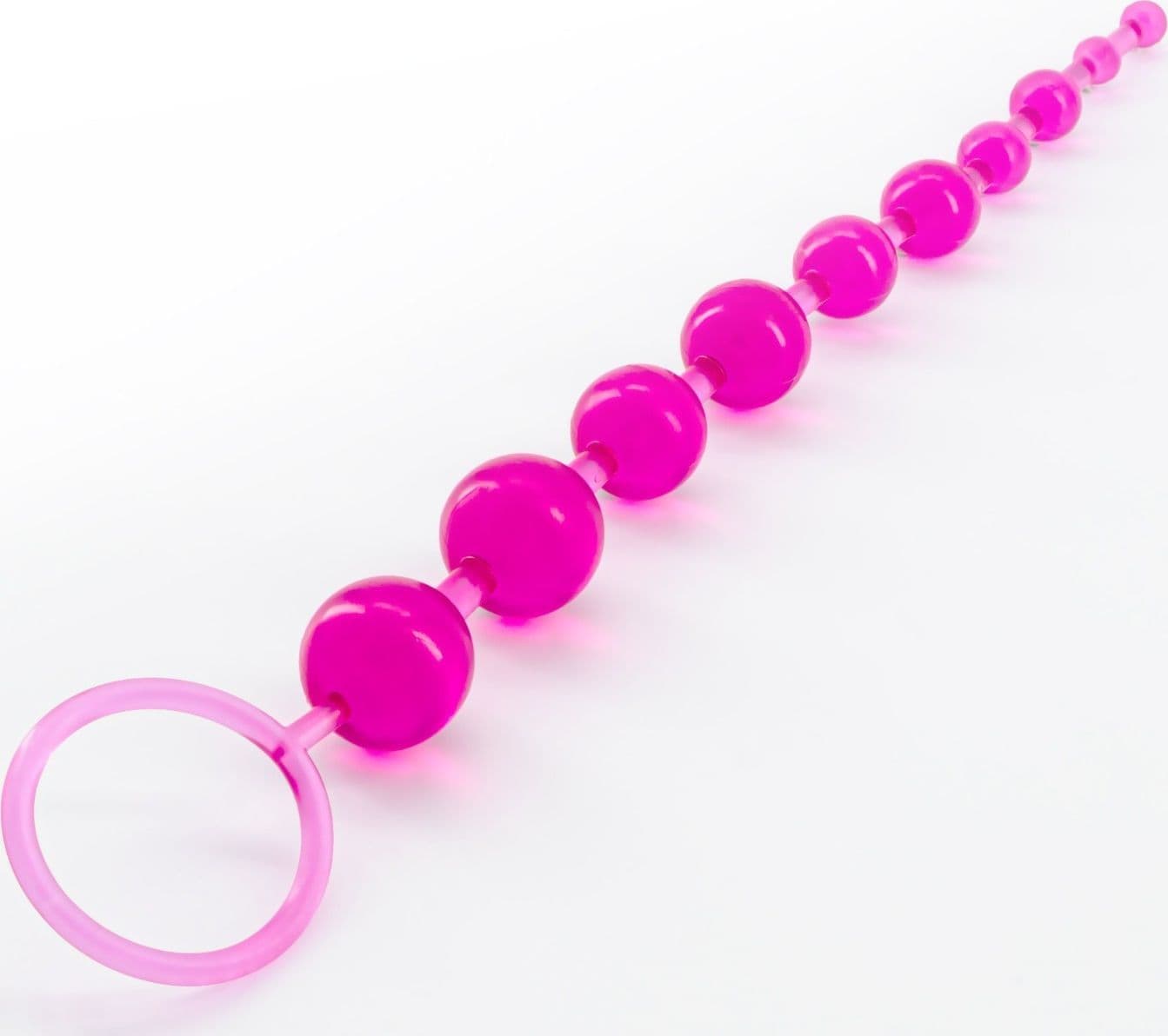 Stimolatore progressivo 10 perle anali rosa loop estrazione flessibile 25 cm in prodotto Erosdom - Palmi, commercioVirtuoso.it