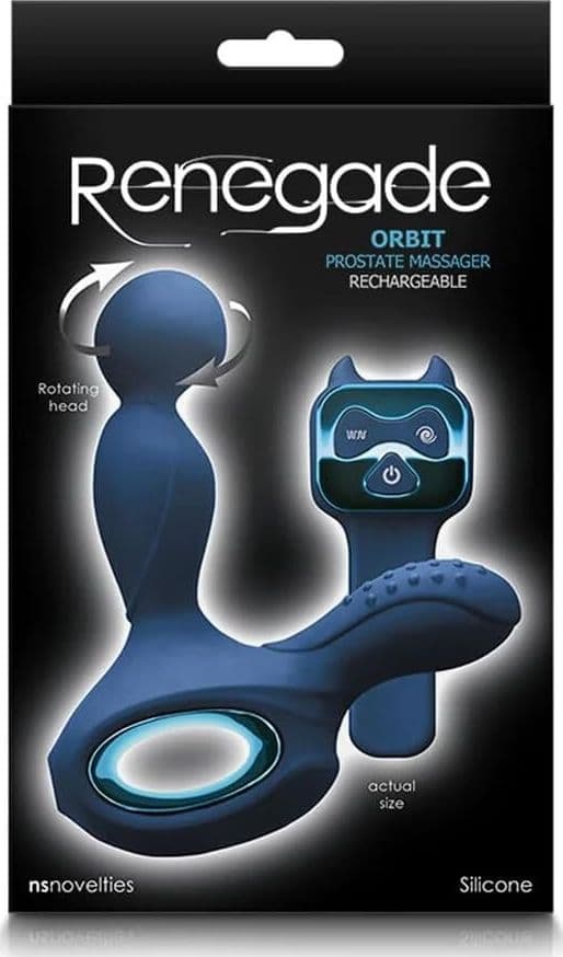 Stimolatore prostatico e perineo blu Premium Orbit caldo rotante vibrante - 5