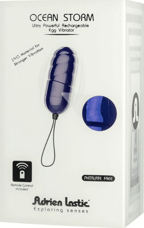 Ocean Storm ovetto vibrante 10 x super potente con telecomando ricaricabile USB