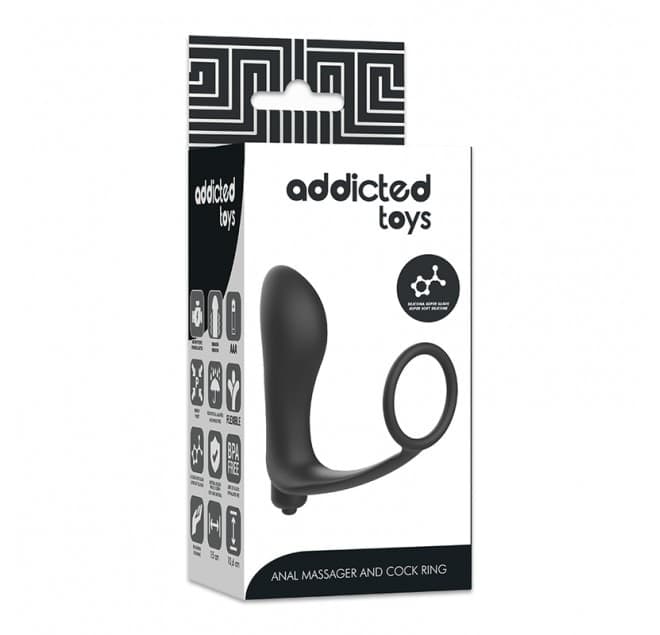 Plug Anale P Spot vibrante con cockring 15 cm ca inseribile 10 cm ca - 4