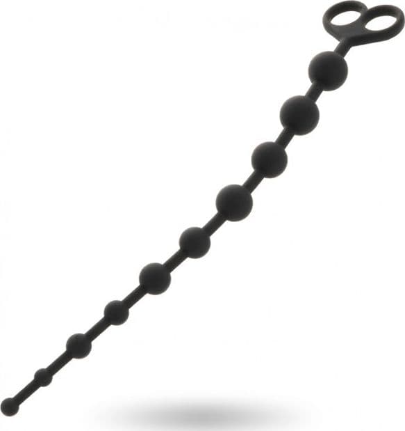 Stimolatore 10 perle anali Progressivo nero 34 cm x max 2,5 cm loop estrazione - 6
